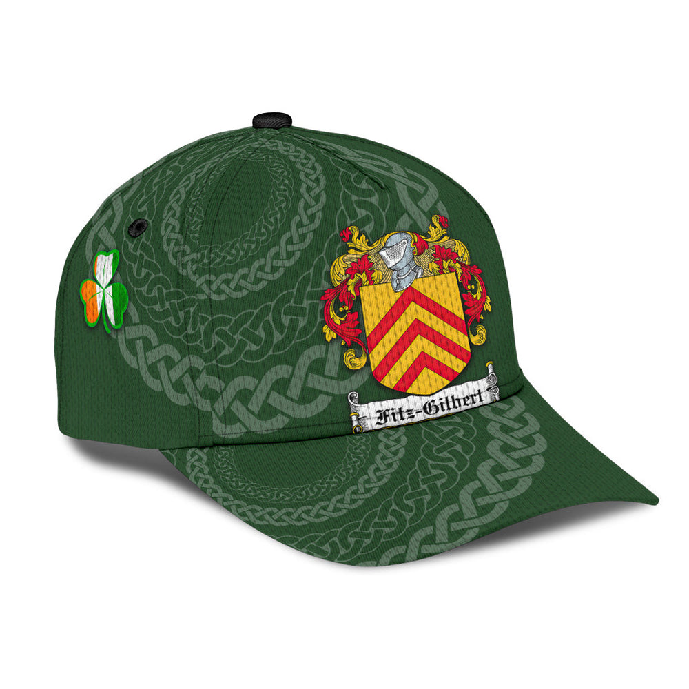 Clan Fitzgilbert Coat Of Arms - Irish Family Crest St Patrick's Day Classic CapUO26 Classic Cap - Fitzgilbert Coat Of Arms St Patrick's Day Classic Cap Irish Cap   