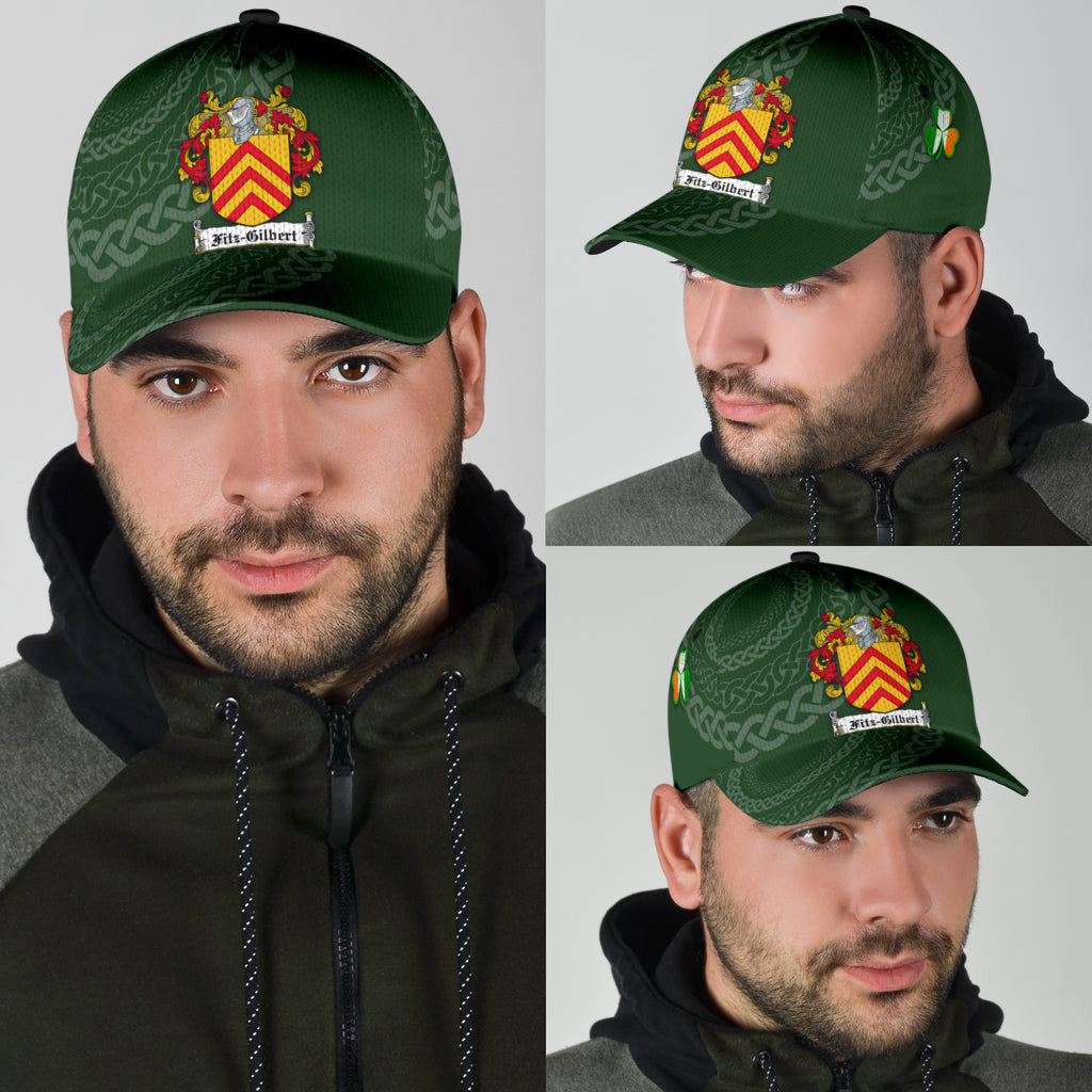 Clan Fitzgilbert Coat Of Arms - Irish Family Crest St Patrick's Day Classic CapUO26 Classic Cap - Fitzgilbert Coat Of Arms St Patrick's Day Classic Cap Irish Cap   