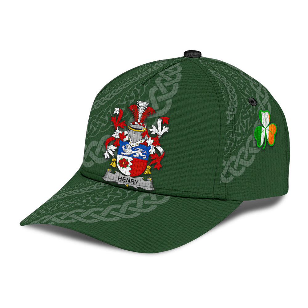 Clan Henry Coat Of Arms - Irish Family Crest St Patrick's Day Classic CapII36 Classic Cap - Henry Coat Of Arms St Patrick's Day Classic Cap Irish Cap   