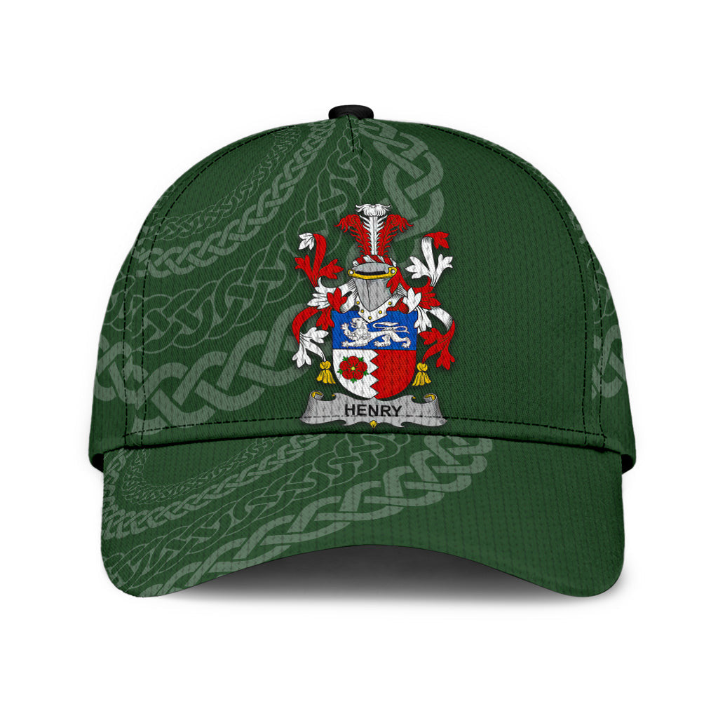 Clan Henry Coat Of Arms - Irish Family Crest St Patrick's Day Classic CapII36 Classic Cap - Henry Coat Of Arms St Patrick's Day Classic Cap Irish Cap   