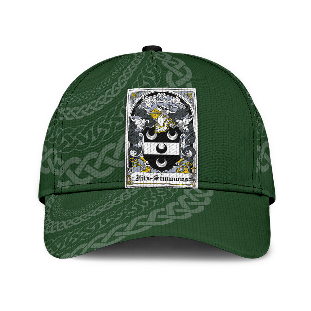 Clan Fitzsimmons Coat Of Arms - Irish Family Crest St Patrick's Day Classic CapCT56 Classic Cap - Fitzsimmons Coat Of Arms St Patrick's Day Classic Cap Irish Cap   