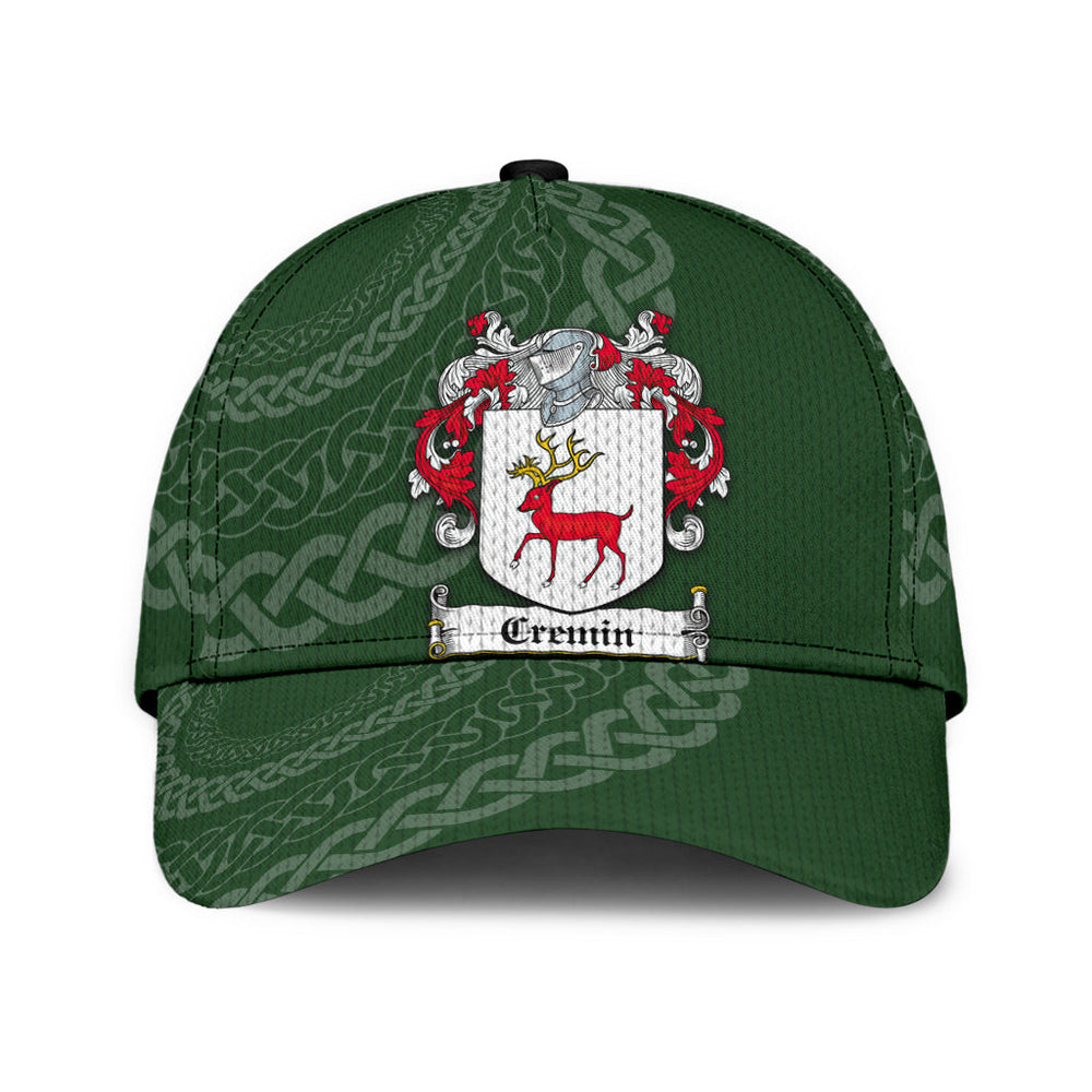 Clan Cremin Coat Of Arms - Irish Family Crest St Patrick's Day Classic CapLM46 Classic Cap - Cremin Coat Of Arms St Patrick's Day Classic Cap Irish Cap   