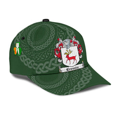 Clan Cremin Coat Of Arms - Irish Family Crest St Patrick's Day Classic CapLM46 Classic Cap - Cremin Coat Of Arms St Patrick's Day Classic Cap Irish Cap   