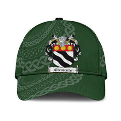 Clan Clements Coat Of Arms - Irish Family Crest St Patrick's Day Classic CapBO65 Classic Cap - Clements Coat Of Arms St Patrick's Day Classic Cap Irish Cap   