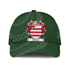 Clan Fuller Coat Of Arms - Irish Family Crest St Patrick's Day Classic CapGX76 Classic Cap - Fuller Coat Of Arms St Patrick's Day Classic Cap Irish Cap   