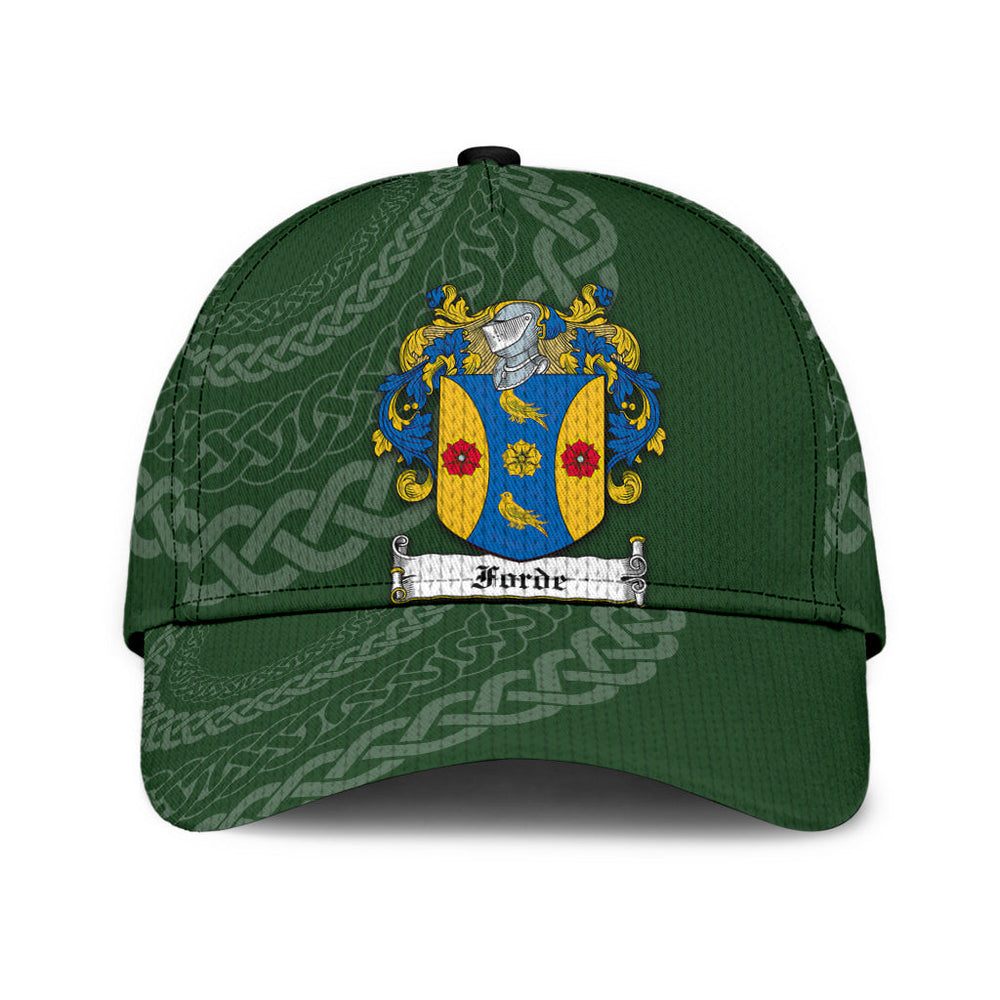 Clan Forde Coat Of Arms - Irish Family Crest St Patrick's Day Classic CapBH71 Classic Cap - Forde Coat Of Arms St Patrick's Day Classic Cap Irish Cap   