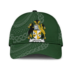 Clan Glennon Coat Of Arms - Irish Family Crest St Patrick's Day Classic CapYQ18 Classic Cap - Glennon Coat Of Arms St Patrick's Day Classic Cap Irish Cap   