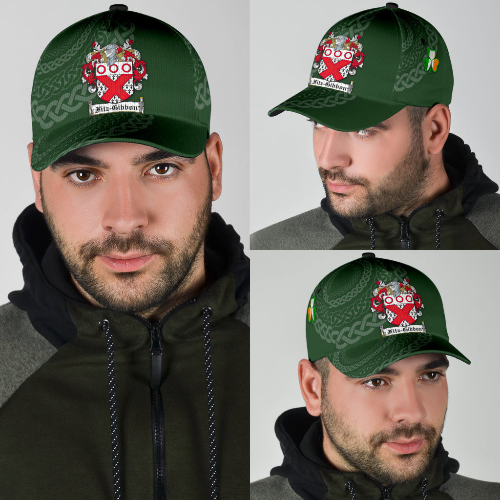 Clan Fitzgibbon Coat Of Arms - Irish Family Crest St Patrick's Day Classic CapTU20 Classic Cap - Fitzgibbon Coat Of Arms St Patrick's Day Classic Cap Irish Cap   