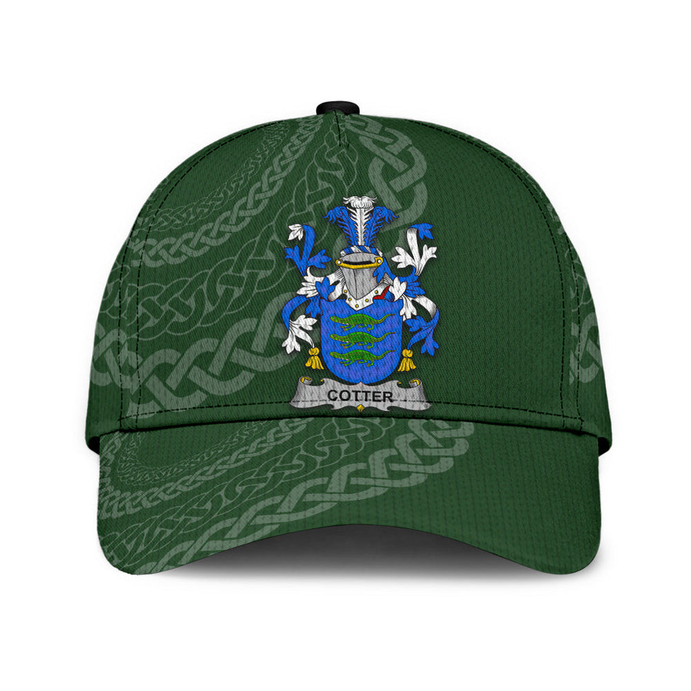 Clan Cotter Coat Of Arms - Irish Family Crest St Patrick's Day Classic CapBI89 Classic Cap - Cotter Coat Of Arms St Patrick's Day Classic Cap Irish Cap   