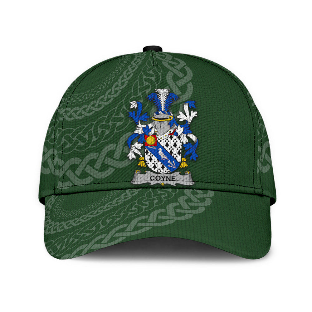 Clan Coyne Coat Of Arms - Irish Family Crest St Patrick's Day Classic CapCE24 Classic Cap - Coyne Coat Of Arms St Patrick's Day Classic Cap Irish Cap   