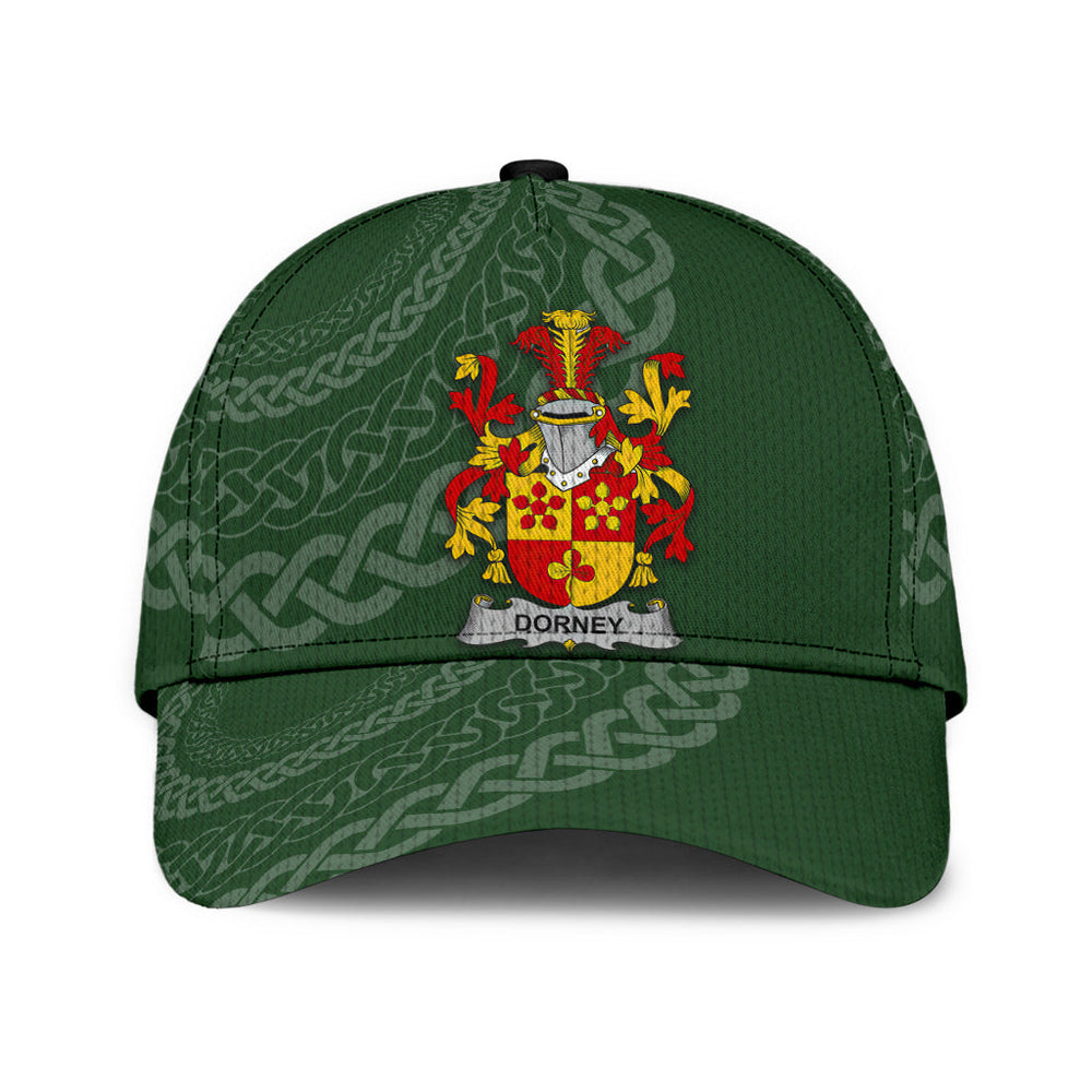Clan Dorney Coat Of Arms - Irish Family Crest St Patrick's Day Classic CapWA13 Classic Cap - Dorney Coat Of Arms St Patrick's Day Classic Cap Irish Cap   