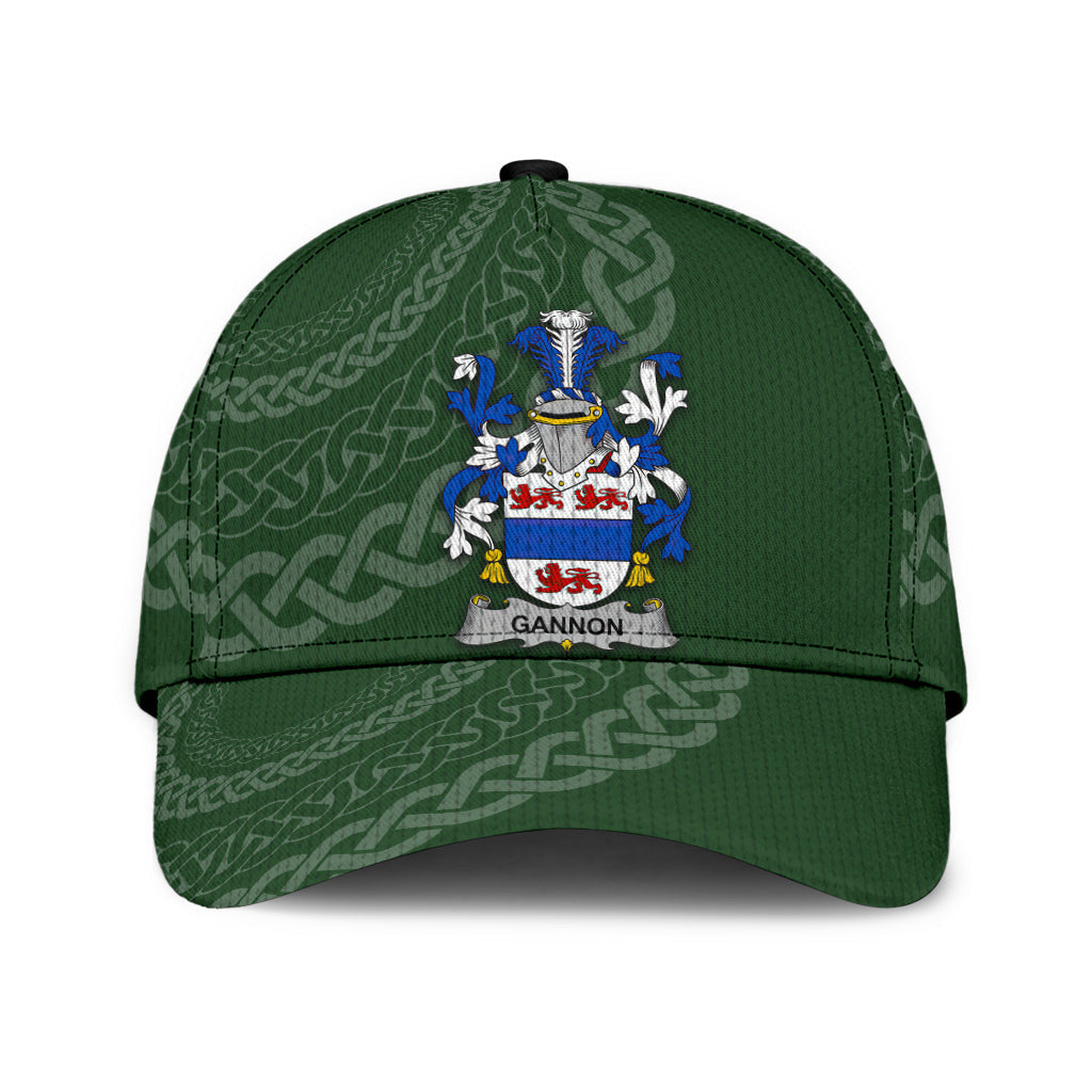 Clan Gannon Coat Of Arms - Irish Family Crest St Patrick's Day Classic CapBX70 Classic Cap - Gannon Coat Of Arms St Patrick's Day Classic Cap Irish Cap   