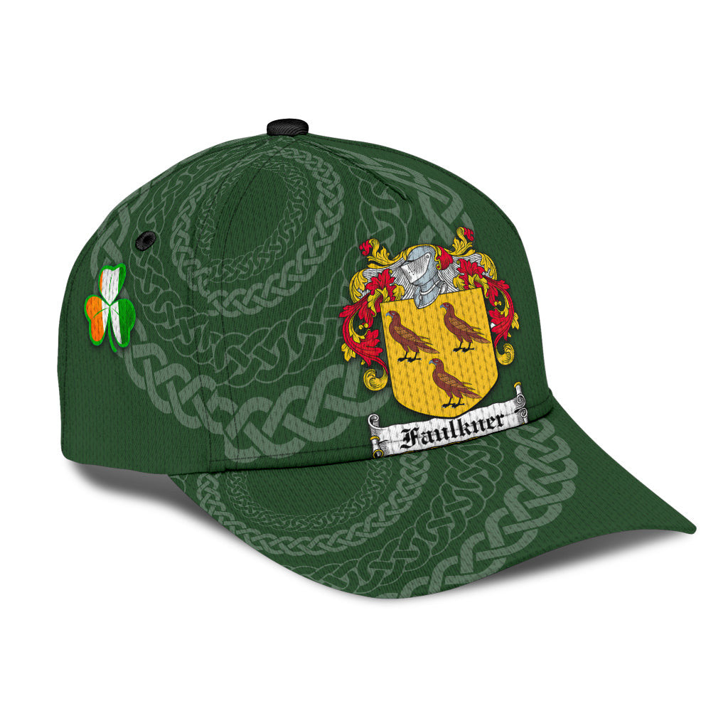 Clan Faulkner Coat Of Arms - Irish Family Crest St Patrick's Day Classic CapDH51 Classic Cap - Faulkner Coat Of Arms St Patrick's Day Classic Cap Irish Cap   