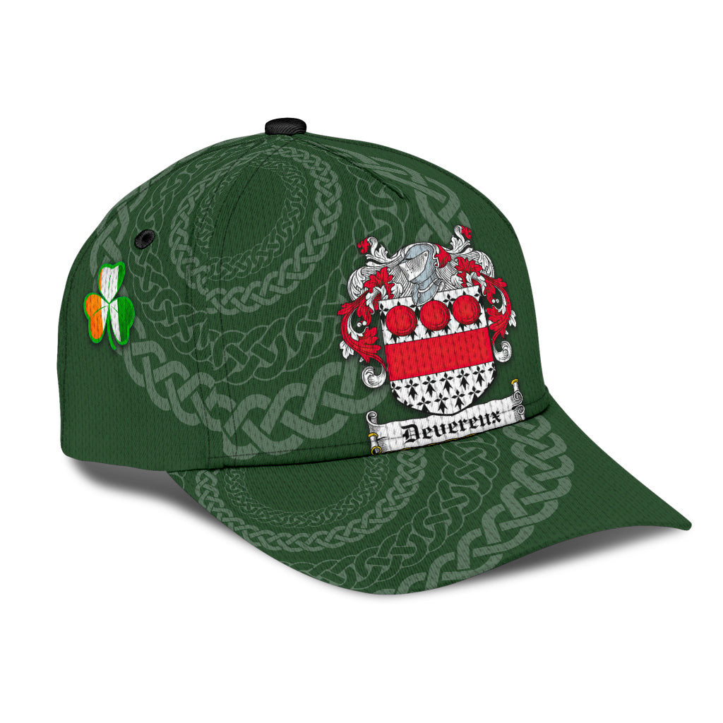 Clan Devereux Coat Of Arms - Irish Family Crest St Patrick's Day Classic CapOY21 Classic Cap - Devereux Coat Of Arms St Patrick's Day Classic Cap Irish Cap   