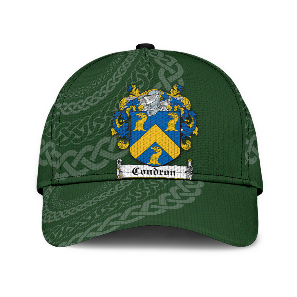 Clan Condron Coat Of Arms - Irish Family Crest St Patrick's Day Classic CapGE80 Classic Cap - Condron Coat Of Arms St Patrick's Day Classic Cap Irish Cap   