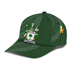 Clan Finnerty Coat Of Arms - Irish Family Crest St Patrick's Day Classic CapYV39 Classic Cap - Finnerty Coat Of Arms St Patrick's Day Classic Cap Irish Cap   