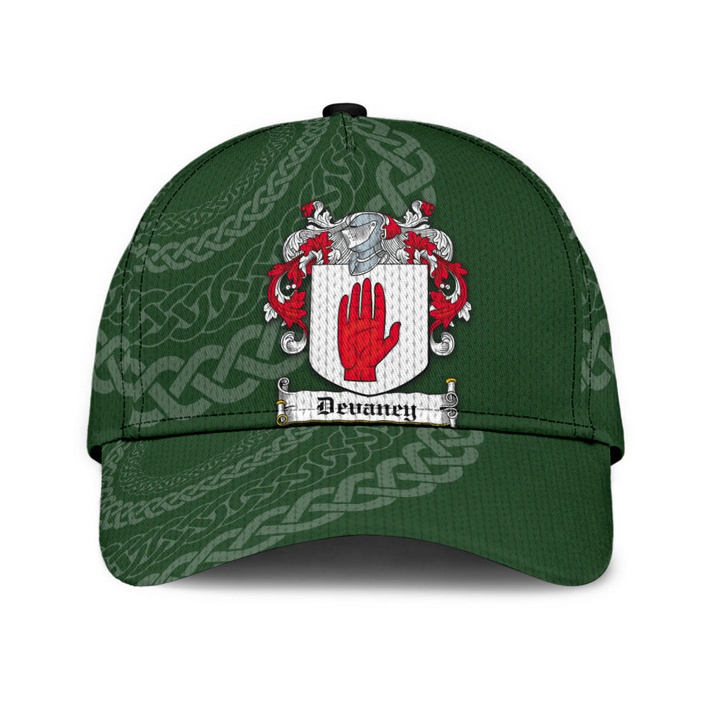 Clan Devaney Coat Of Arms - Irish Family Crest St Patrick's Day Classic CapYK84 Classic Cap - Devaney Coat Of Arms St Patrick's Day Classic Cap Irish Cap   