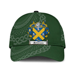 Clan Jameson Coat Of Arms - Irish Family Crest St Patrick's Day Classic CapGW41 Classic Cap - Jameson Coat Of Arms St Patrick's Day Classic Cap Irish Cap   