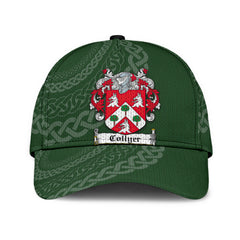 Clan Collyer Coat Of Arms - Irish Family Crest St Patrick's Day Classic CapQO13 Classic Cap - Collyer Coat Of Arms St Patrick's Day Classic Cap Irish Cap   