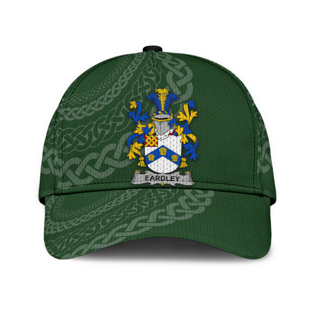 Clan Eardley Coat Of Arms - Irish Family Crest St Patrick's Day Classic CapEQ91 Classic Cap - Eardley Coat Of Arms St Patrick's Day Classic Cap Irish Cap   