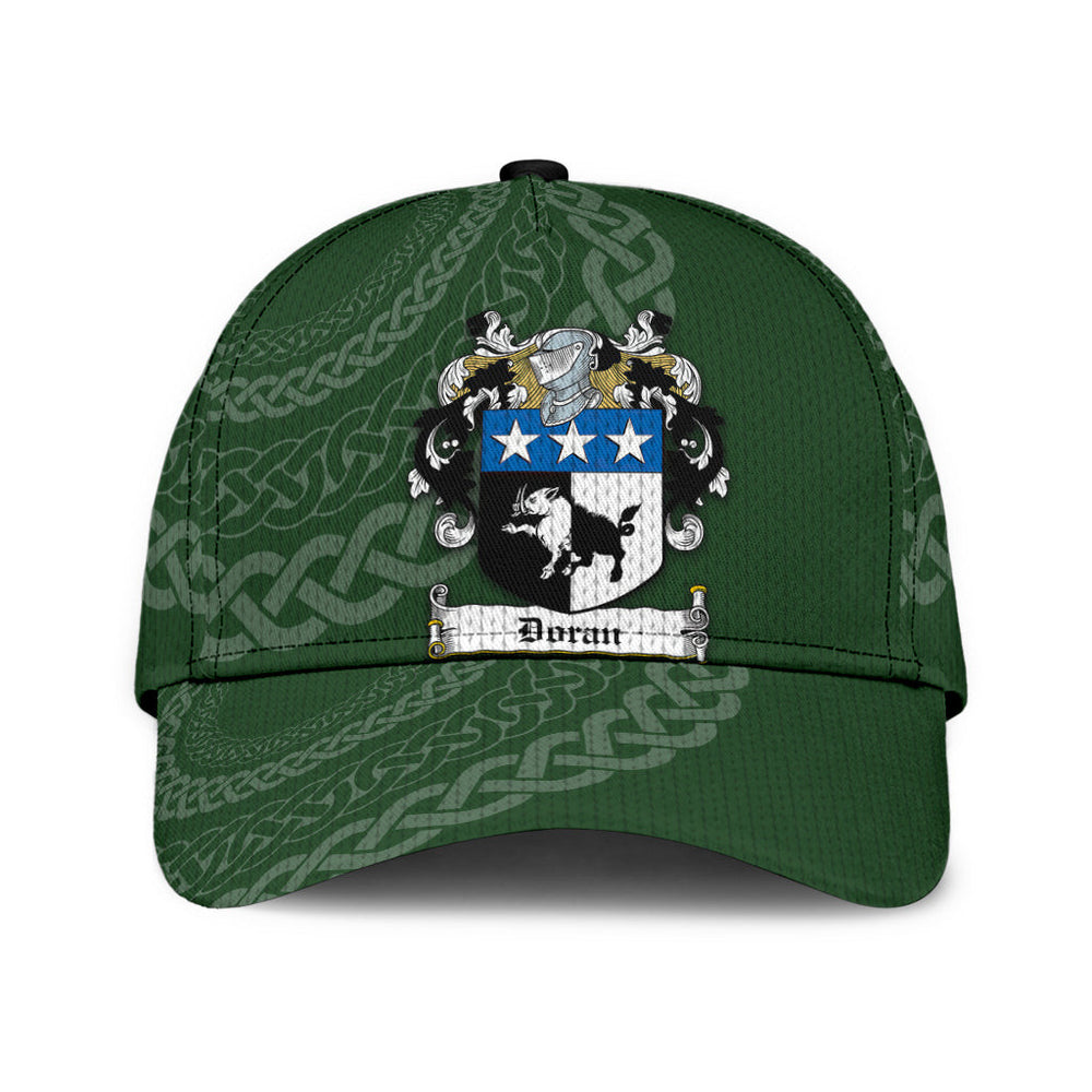 Clan Doran Coat Of Arms - Irish Family Crest St Patrick's Day Classic CapOA26 Classic Cap - Doran Coat Of Arms St Patrick's Day Classic Cap Irish Cap   