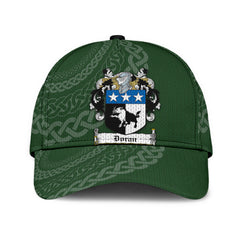 Clan Doran Coat Of Arms - Irish Family Crest St Patrick's Day Classic CapOA26 Classic Cap - Doran Coat Of Arms St Patrick's Day Classic Cap Irish Cap   