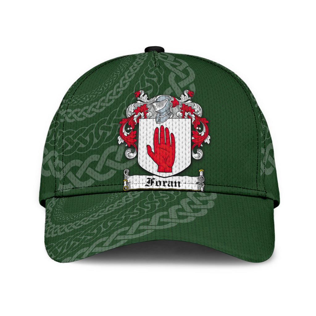 Clan Foran Coat Of Arms - Irish Family Crest St Patrick's Day Classic CapAC46 Classic Cap - Foran Coat Of Arms St Patrick's Day Classic Cap Irish Cap   