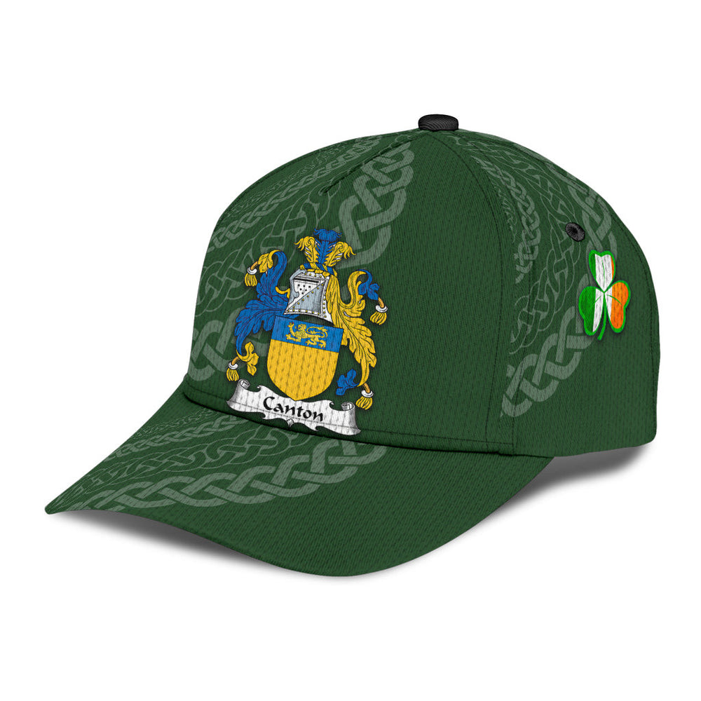 Clan Canton Coat Of Arms - Irish Family Crest St Patrick's Day Classic CapRP11 Classic Cap - Canton Coat Of Arms St Patrick's Day Classic Cap Irish Cap   