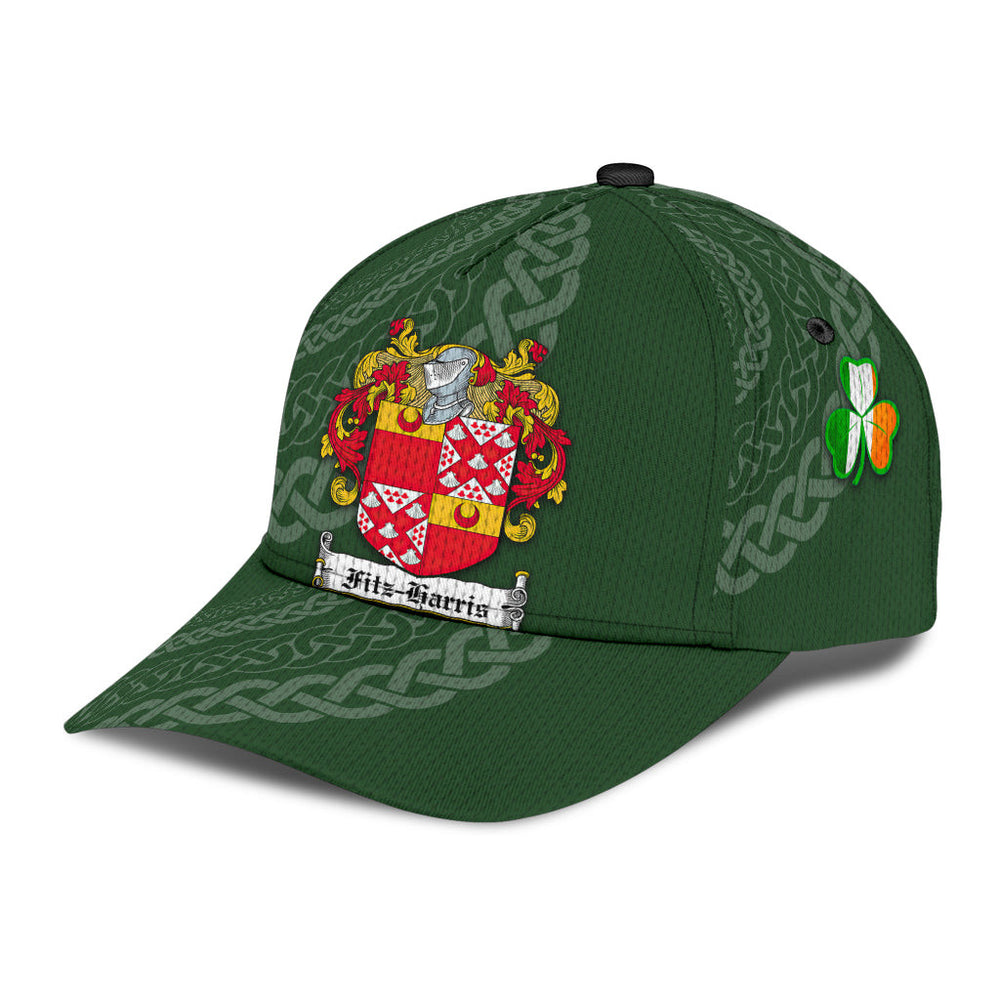 Clan Fitzharris Coat Of Arms - Irish Family Crest St Patrick's Day Classic CapOC84 Classic Cap - Fitzharris Coat Of Arms St Patrick's Day Classic Cap Irish Cap   