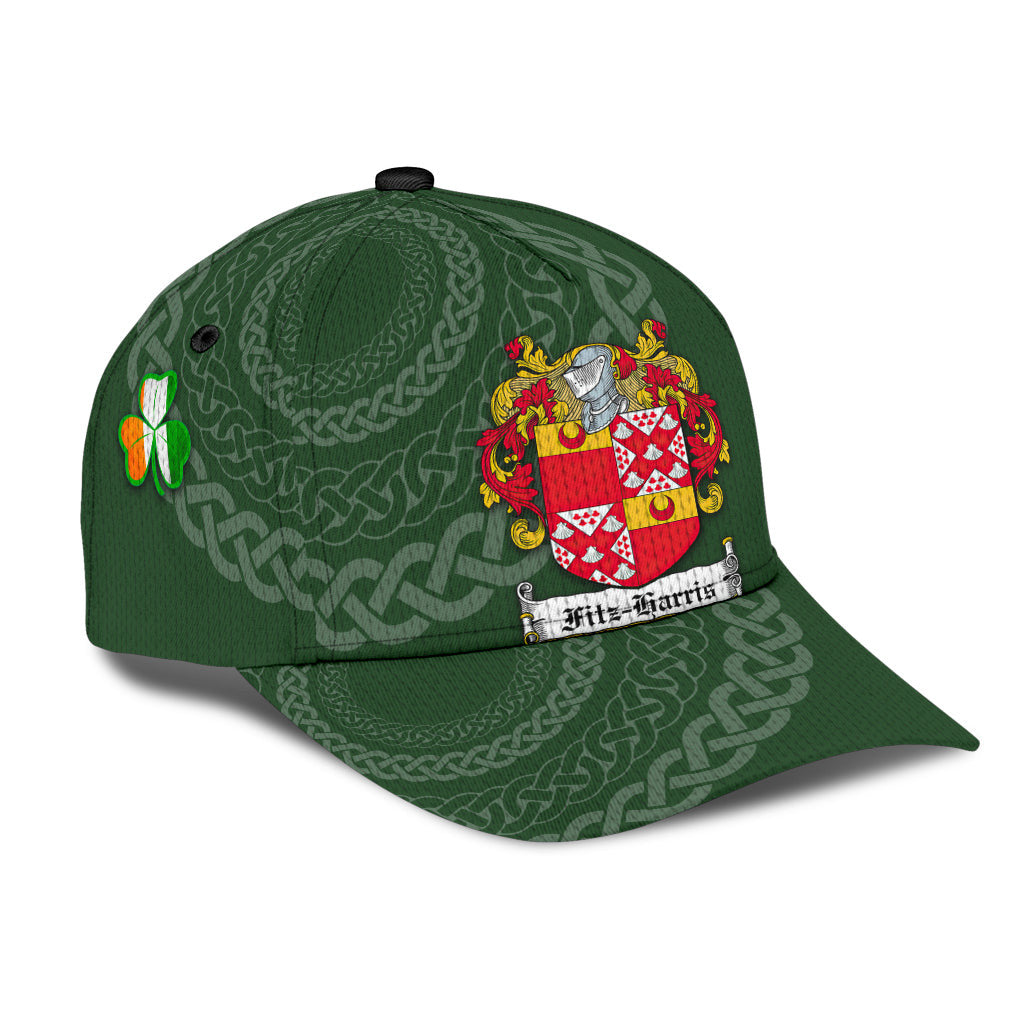 Clan Fitzharris Coat Of Arms - Irish Family Crest St Patrick's Day Classic CapOC84 Classic Cap - Fitzharris Coat Of Arms St Patrick's Day Classic Cap Irish Cap   