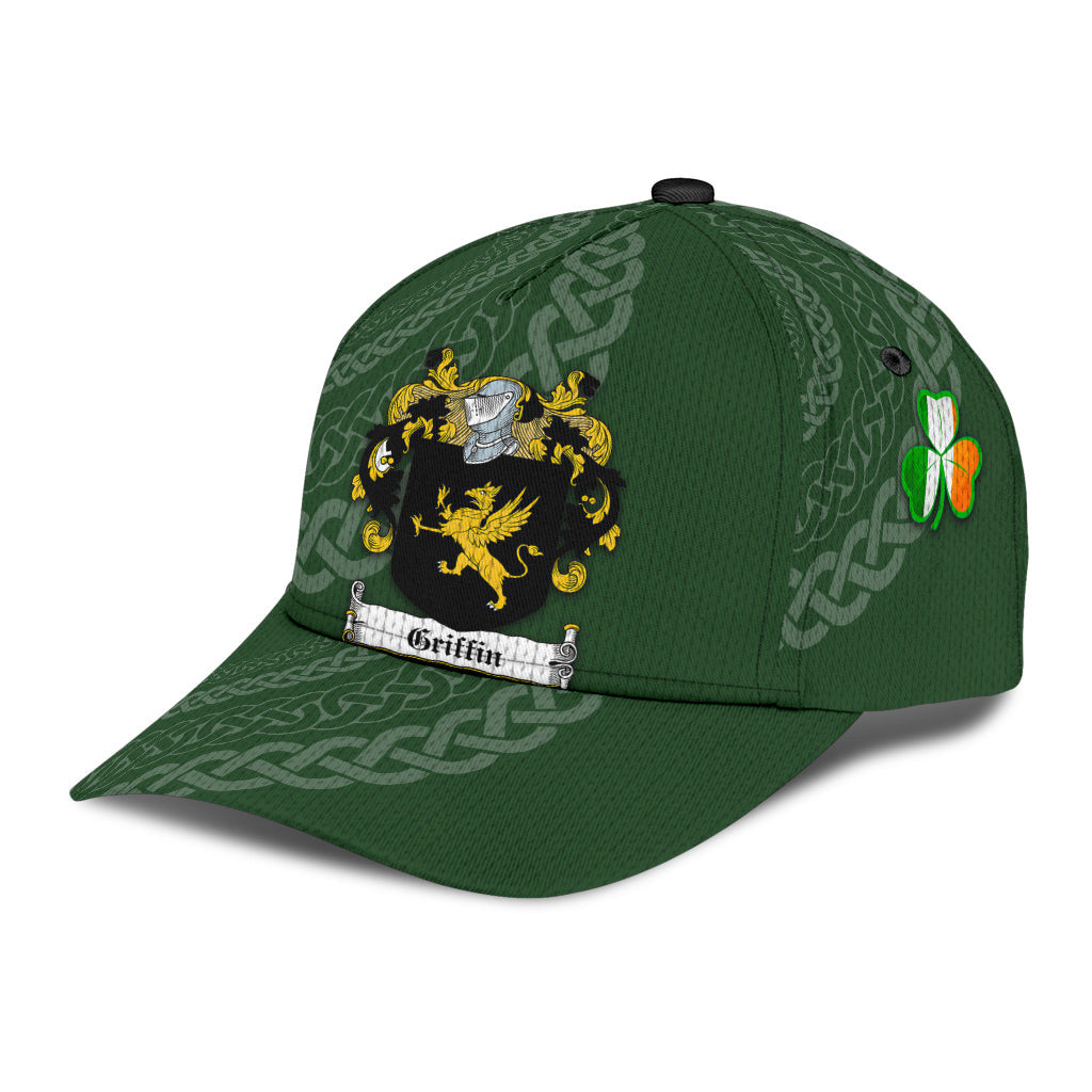 Clan Griffin Coat Of Arms - Irish Family Crest St Patrick's Day Classic CapHV89 Classic Cap - Griffin Coat Of Arms St Patrick's Day Classic Cap Irish Cap   