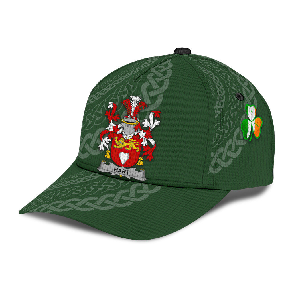 Clan Hart Coat Of Arms - Irish Family Crest St Patrick's Day Classic CapOC25 Classic Cap - Hart Coat Of Arms St Patrick's Day Classic Cap Irish Cap   