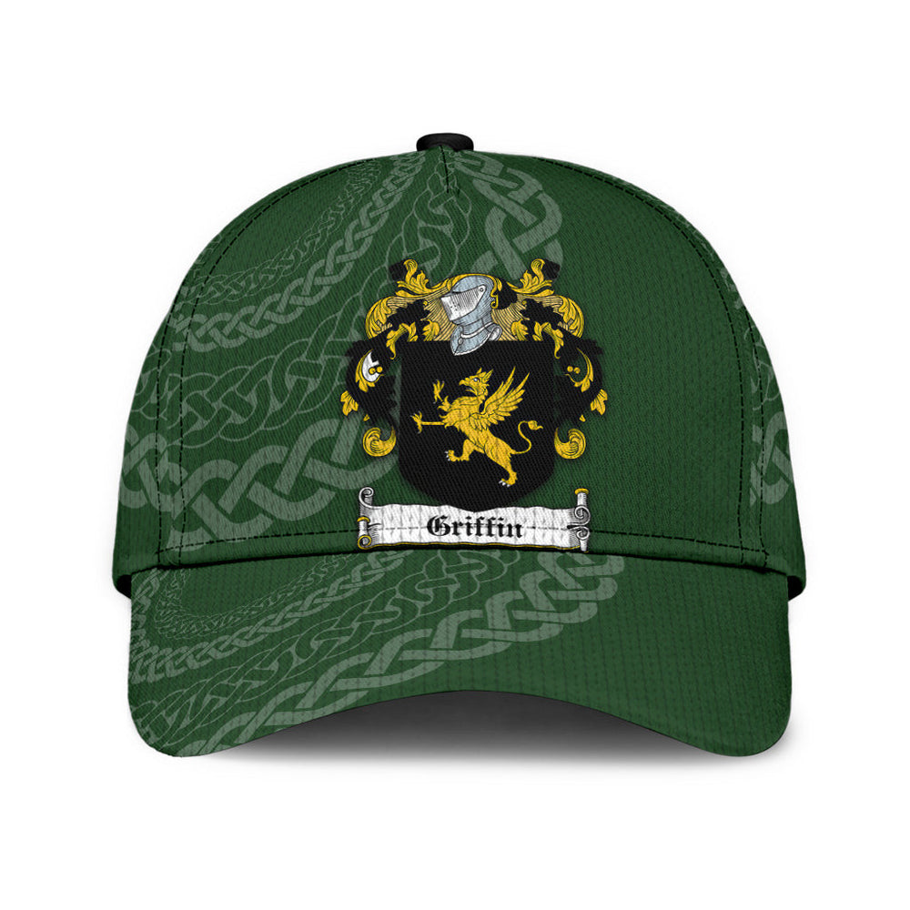Clan Griffin Coat Of Arms - Irish Family Crest St Patrick's Day Classic CapHV89 Classic Cap - Griffin Coat Of Arms St Patrick's Day Classic Cap Irish Cap   