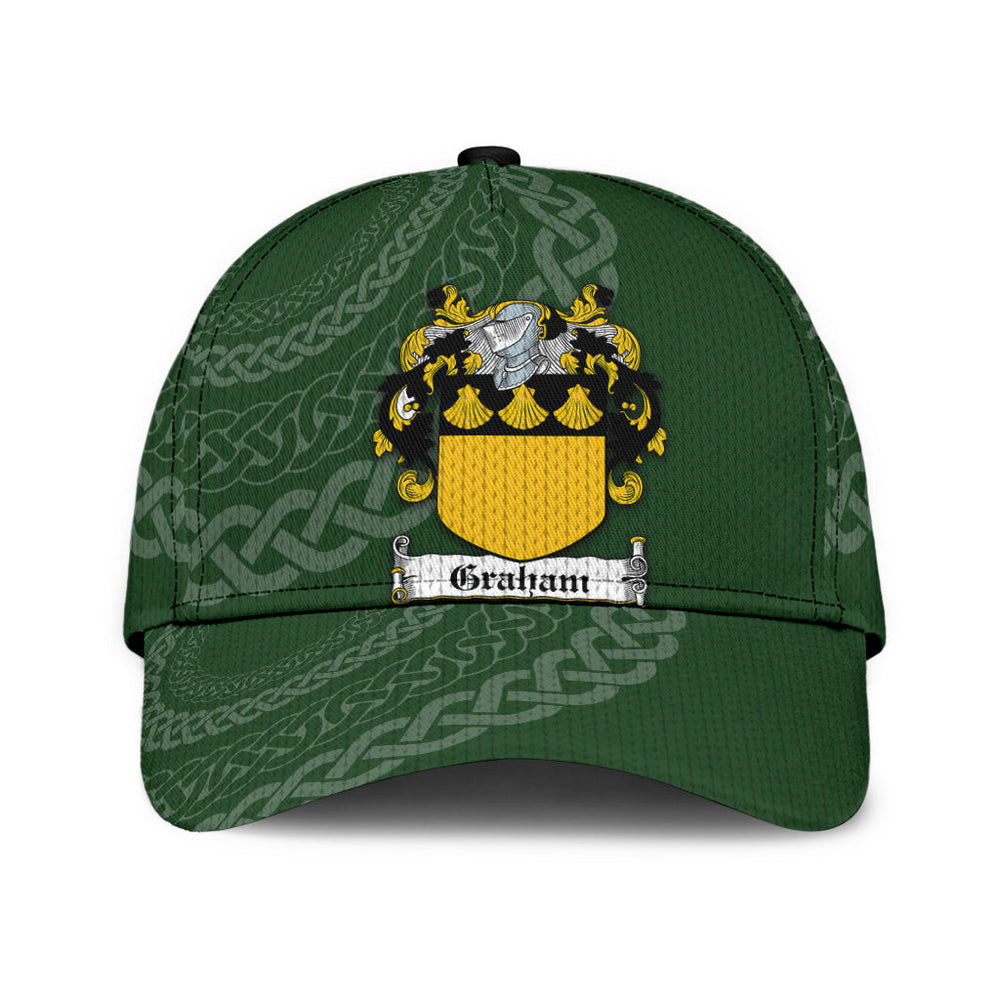 Clan Graham Coat Of Arms - Irish Family Crest St Patrick's Day Classic CapXU94 Classic Cap - Graham Coat Of Arms St Patrick's Day Classic Cap Irish Cap   