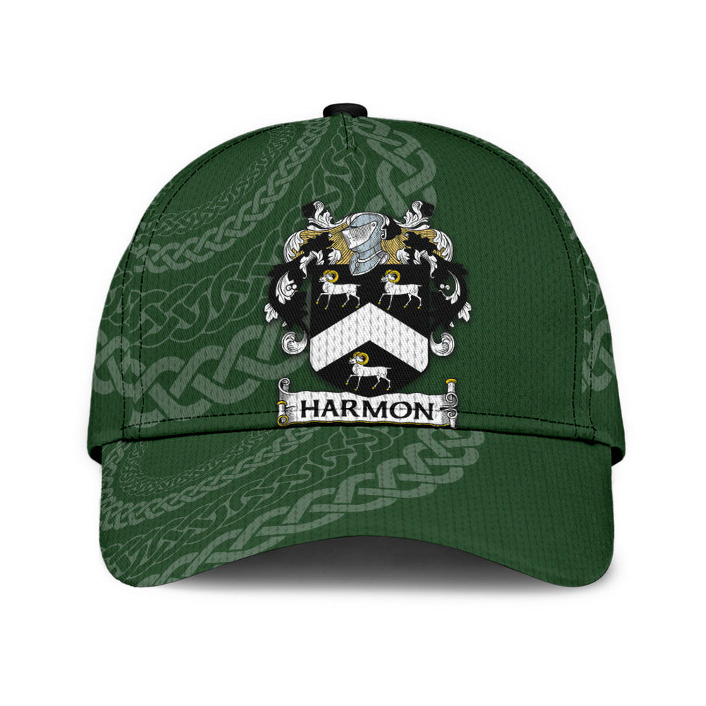 Clan Harmon Coat Of Arms - Irish Family Crest St Patrick's Day Classic CapJY10 Classic Cap - Harmon Coat Of Arms St Patrick's Day Classic Cap Irish Cap   
