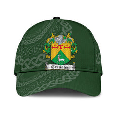 Clan Crossley Coat Of Arms - Irish Family Crest St Patrick's Day Classic CapWF99 Classic Cap - Crossley Coat Of Arms St Patrick's Day Classic Cap Irish Cap   