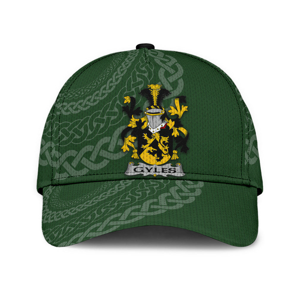 Clan Gyles Coat Of Arms - Irish Family Crest St Patrick's Day Classic CapPJ58 Classic Cap - Gyles Coat Of Arms St Patrick's Day Classic Cap Irish Cap   