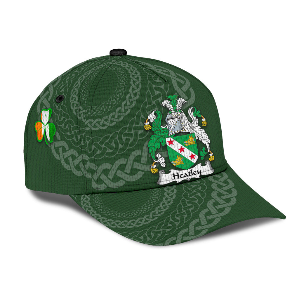 Clan Heatley Coat Of Arms - Irish Family Crest St Patrick's Day Classic CapMU20 Classic Cap - Heatley Coat Of Arms St Patrick's Day Classic Cap Irish Cap   
