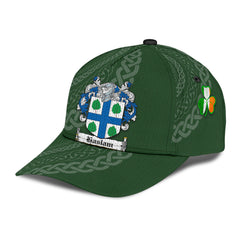 Clan Haslam Coat Of Arms - Irish Family Crest St Patrick's Day Classic CapOQ91 Classic Cap - Haslam Coat Of Arms St Patrick's Day Classic Cap Irish Cap   