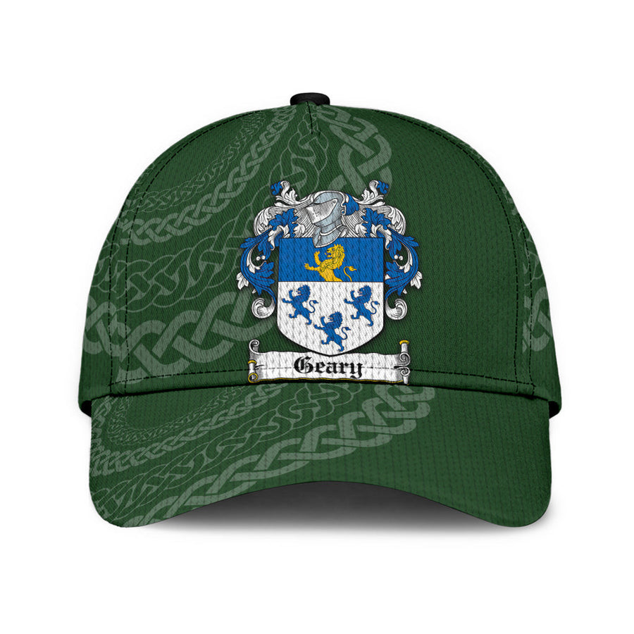 Clan Geary Coat Of Arms - Irish Family Crest St Patrick's Day Classic CapXB22 Classic Cap - Geary Coat Of Arms St Patrick's Day Classic Cap Irish Cap   