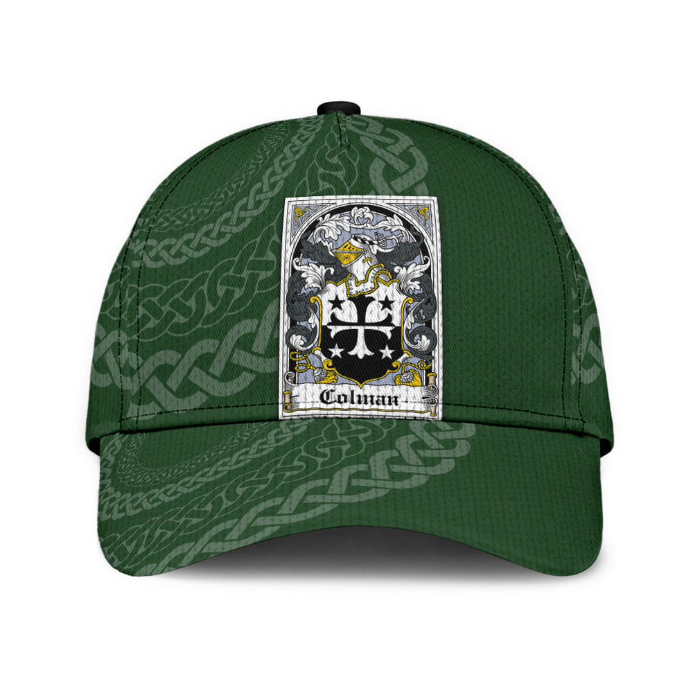 Clan Colman Coat Of Arms - Irish Family Crest St Patrick's Day Classic CapPD54 Classic Cap - Colman Coat Of Arms St Patrick's Day Classic Cap Irish Cap   