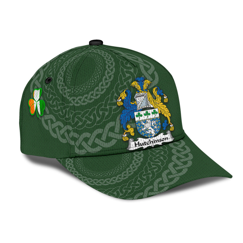 Clan Hutchinson Coat Of Arms - Irish Family Crest St Patrick's Day Classic CapJH26 Classic Cap - Hutchinson Coat Of Arms St Patrick's Day Classic Cap Irish Cap   