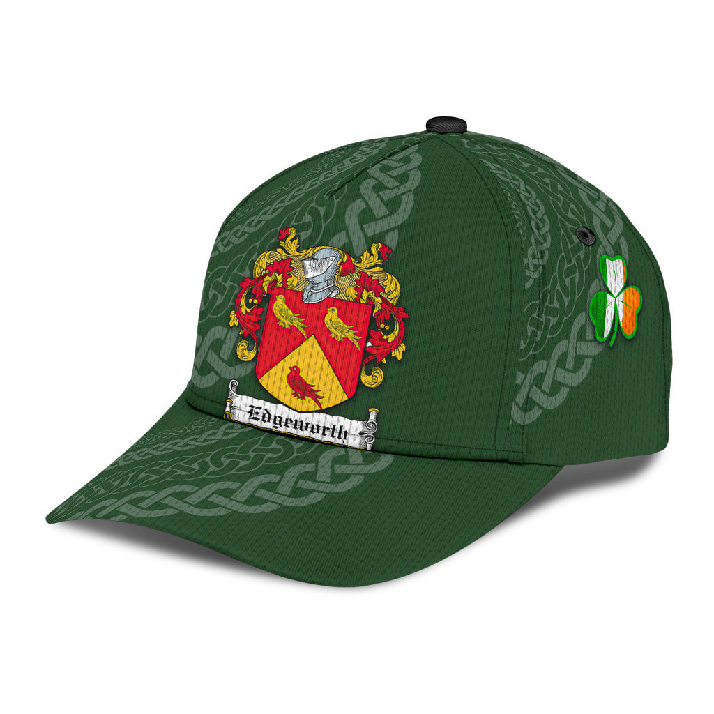 Clan Edgeworth Coat Of Arms - Irish Family Crest St Patrick's Day Classic CapLC46 Classic Cap - Edgeworth Coat Of Arms St Patrick's Day Classic Cap Irish Cap   