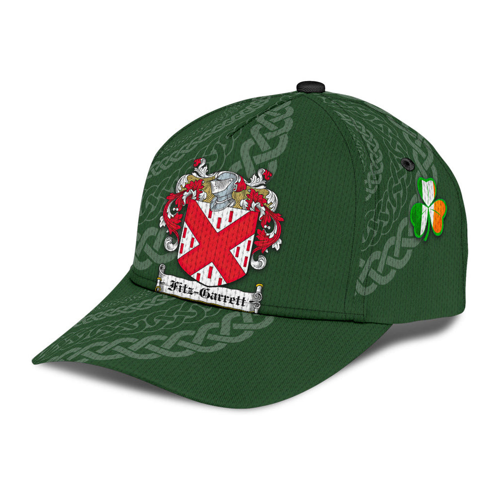Clan Fitzgarrett Coat Of Arms - Irish Family Crest St Patrick's Day Classic CapWL40 Classic Cap - Fitzgarrett Coat Of Arms St Patrick's Day Classic Cap Irish Cap   