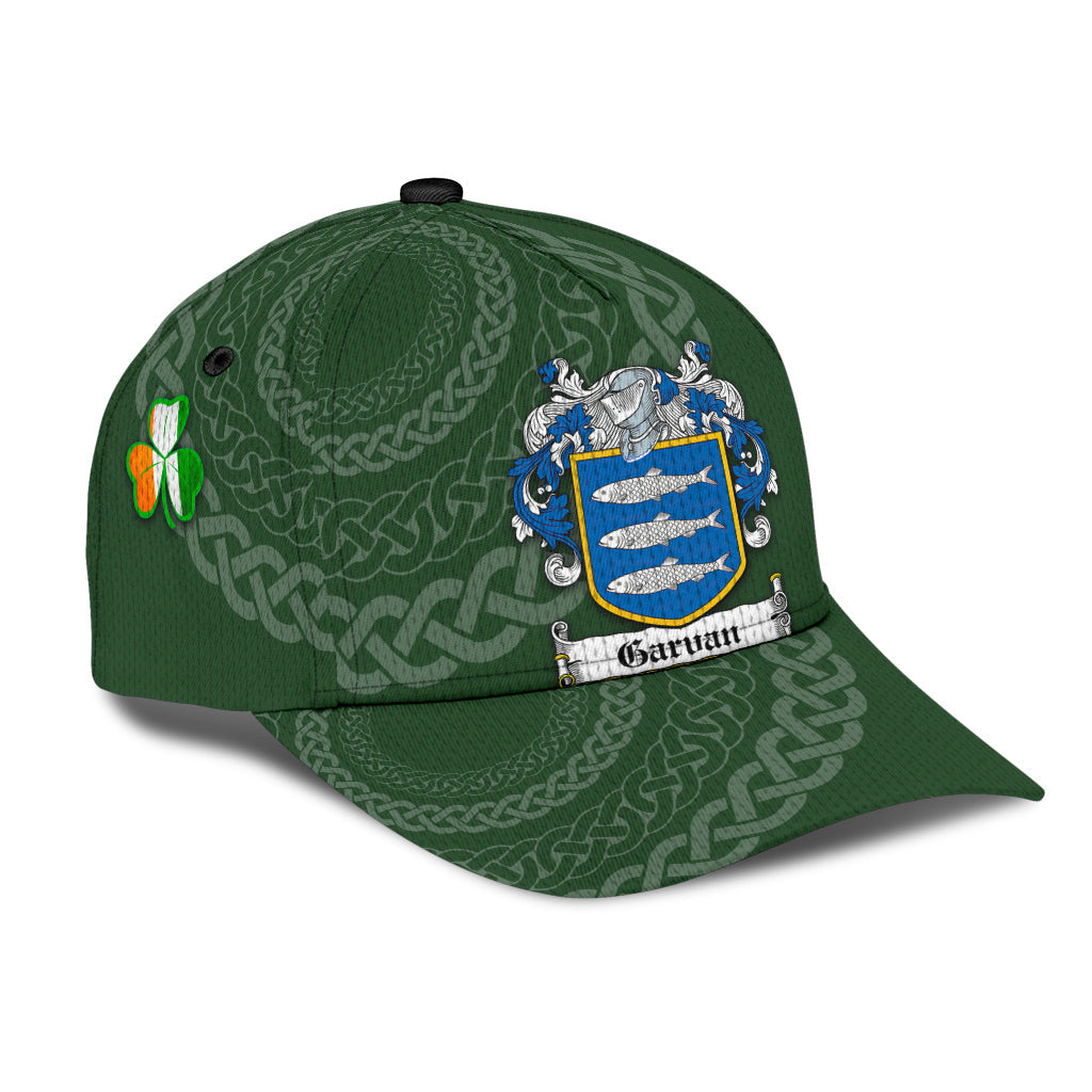 Clan Garvan Coat Of Arms - Irish Family Crest St Patrick's Day Classic CapCA66 Classic Cap - Garvan Coat Of Arms St Patrick's Day Classic Cap Irish Cap   