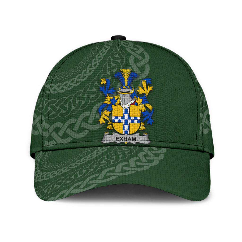 Clan Exham Coat Of Arms - Irish Family Crest St Patrick's Day Classic CapYF97 Classic Cap - Exham Coat Of Arms St Patrick's Day Classic Cap Irish Cap   