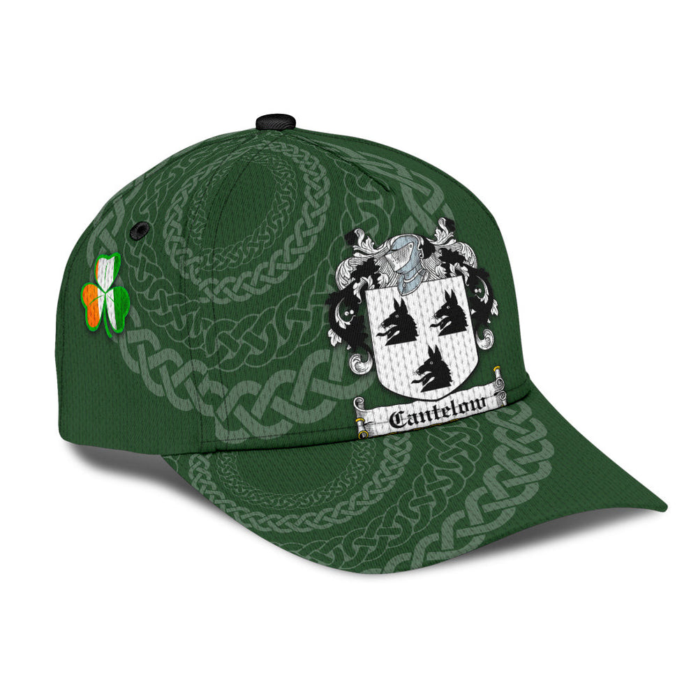 Clan Cantelow Coat Of Arms - Irish Family Crest St Patrick's Day Classic CapGG52 Classic Cap - Cantelow Coat Of Arms St Patrick's Day Classic Cap Irish Cap   