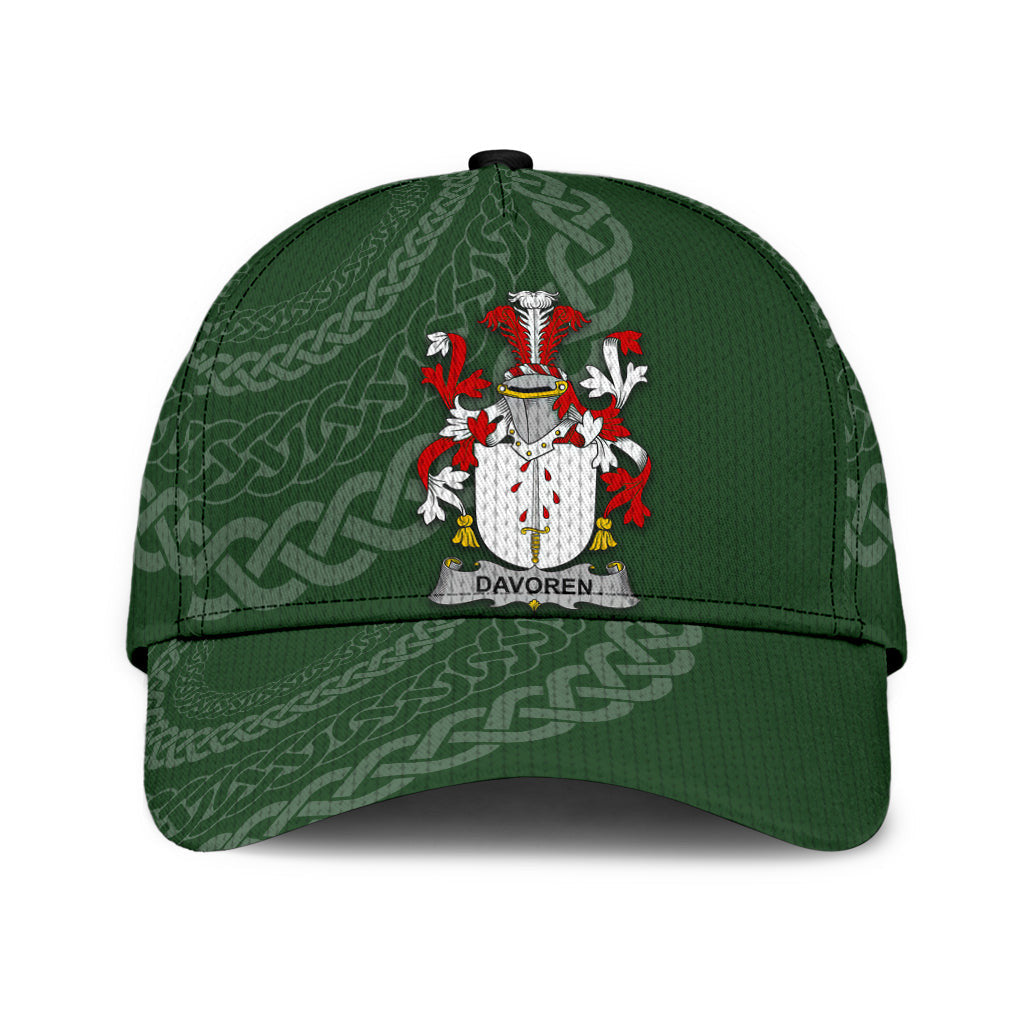Clan Davoren Coat Of Arms - Irish Family Crest St Patrick's Day Classic CapMN48 Classic Cap - Davoren Coat Of Arms St Patrick's Day Classic Cap Irish Cap   