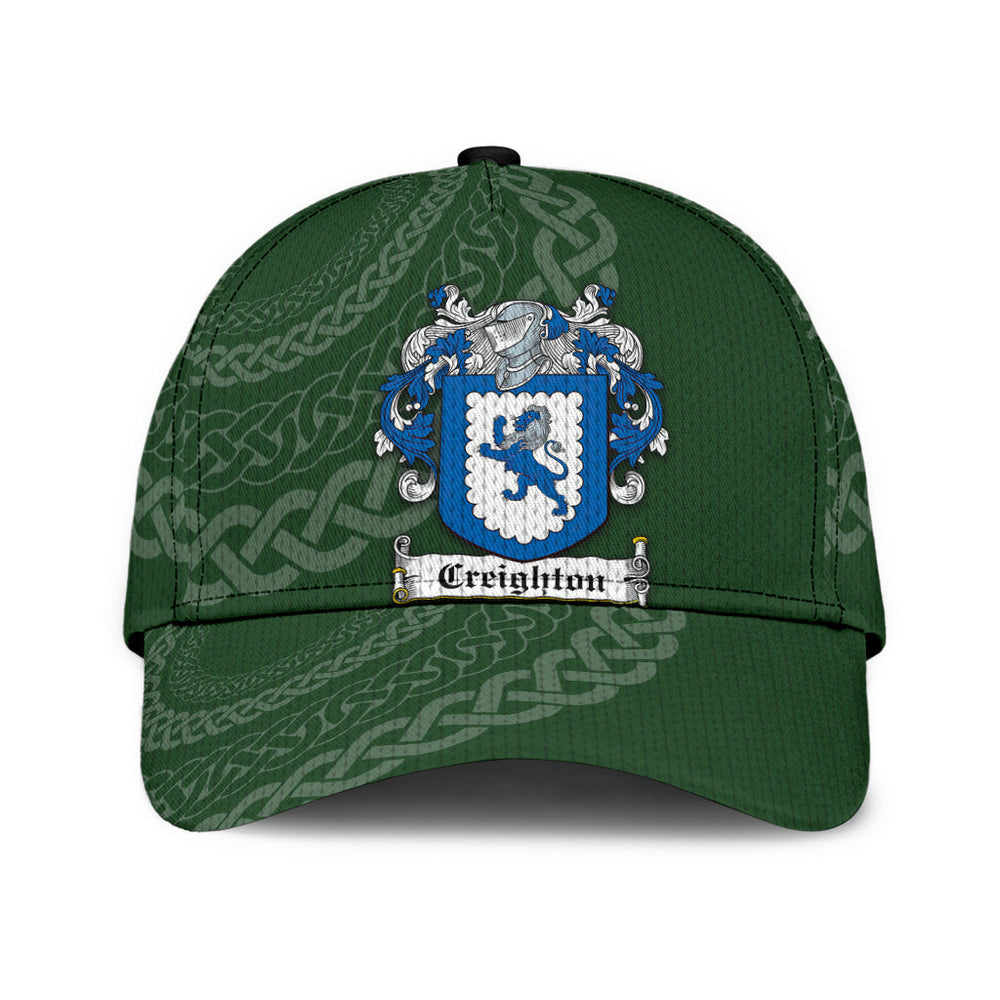 Clan Creighton Coat Of Arms - Irish Family Crest St Patrick's Day Classic CapFF34 Classic Cap - Creighton Coat Of Arms St Patrick's Day Classic Cap Irish Cap   
