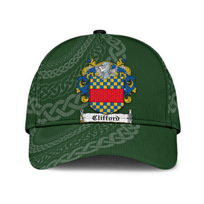 Clan Clifford Coat Of Arms - Irish Family Crest St Patrick's Day Classic Cap DO25
